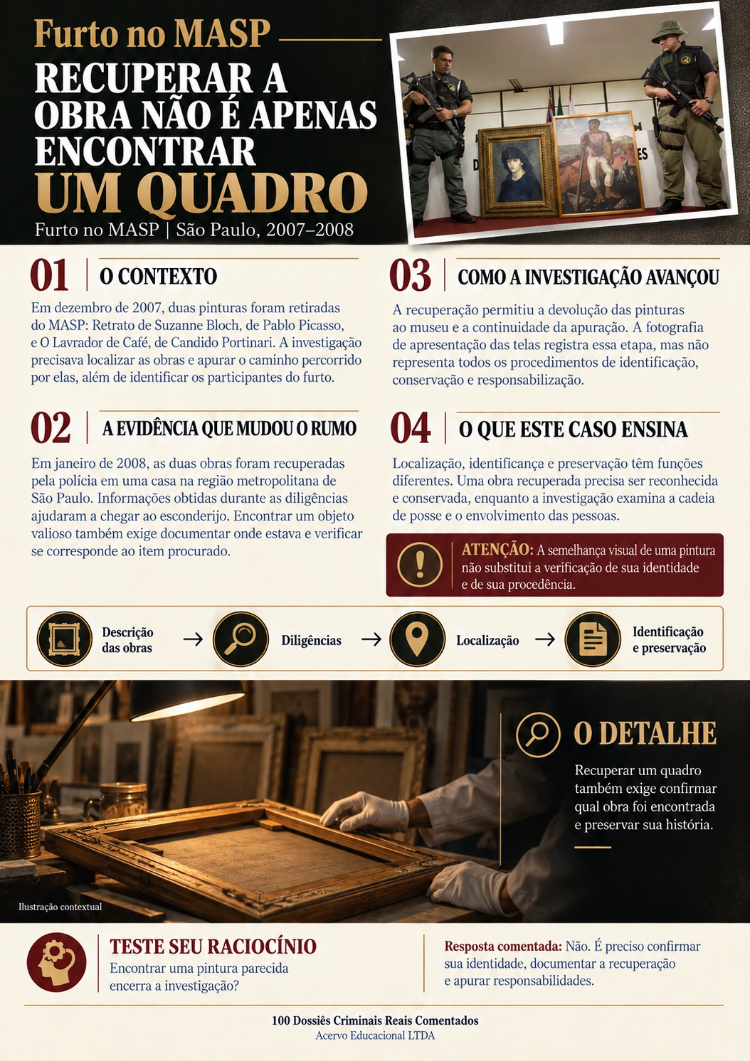 Exemplo do material: Furto no MASP
