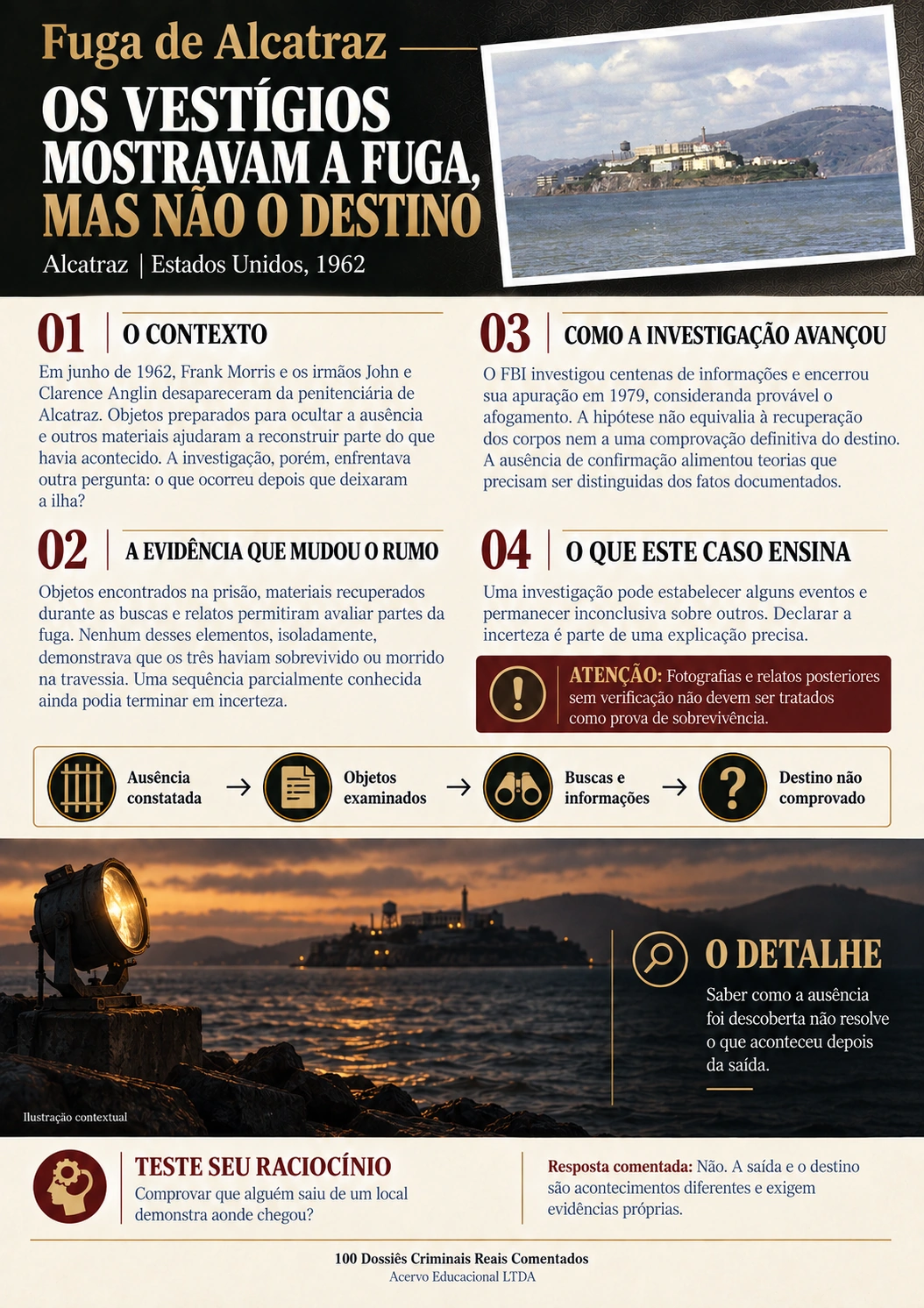 Exemplo do material: Fuga de Alcatraz